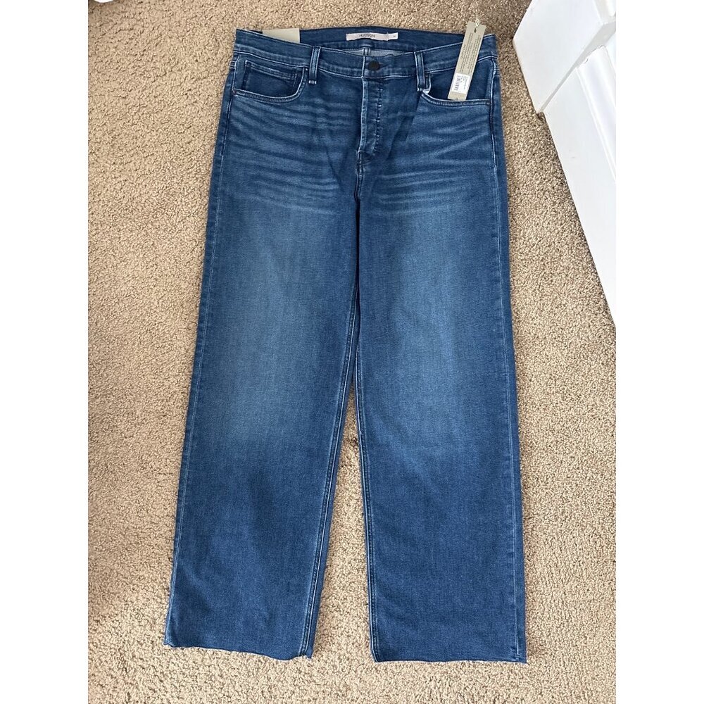 Hudson Womens Rose High-Rise Wide-Leg Jeans, new with tags